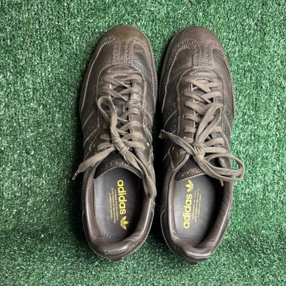 Adidas Samba Brogue Pack Wingtip Leather Retro Soccer Sneakers Brown Mens Sz 12 - Picture 5 of 9
